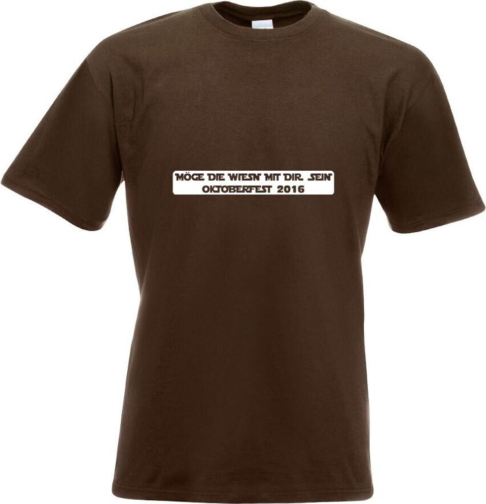 Kiwistar - T-Shirt - Chocolate - Möge die Wiesn mit dir Sein Motiv Bedruckt Funshirt Design Print - mit Motiv Bedruckt - Funshirt Design - Sport -...