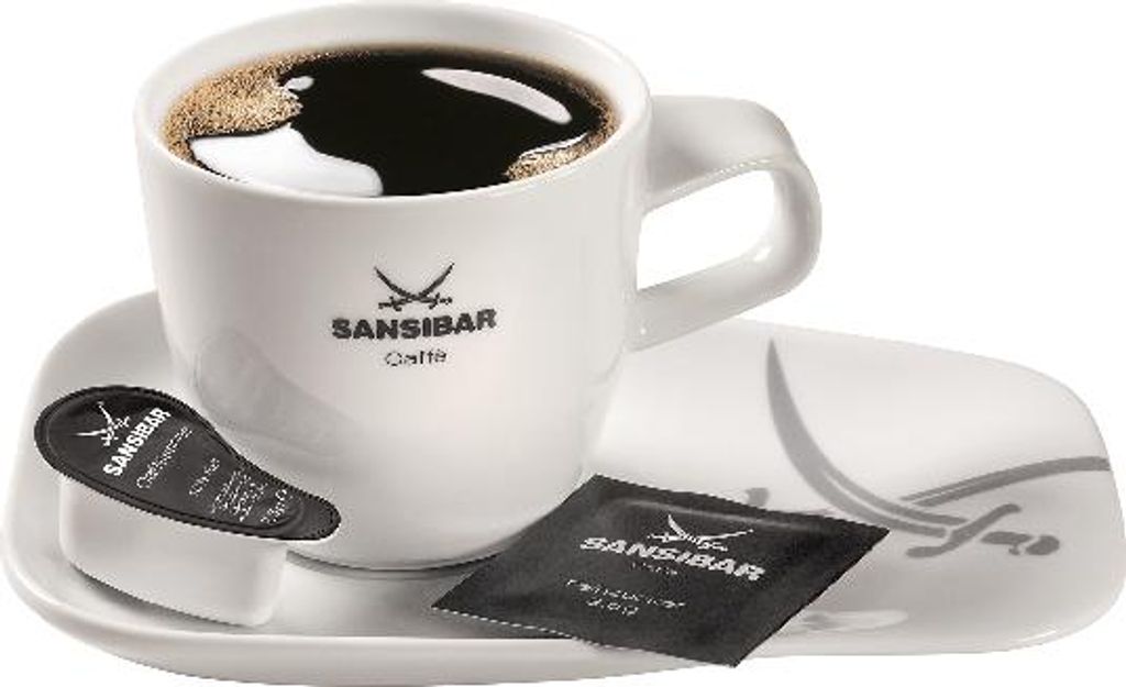 KAFFEE-TASSE mit Untertasse von Sansibar, 0,2l Produktbild 