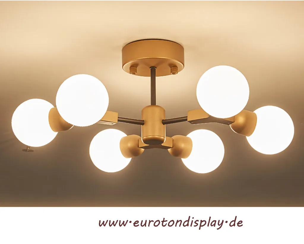Grand Plafonnier Design Blanc avec Éclairage CCT Variable et Culot E14 - 7