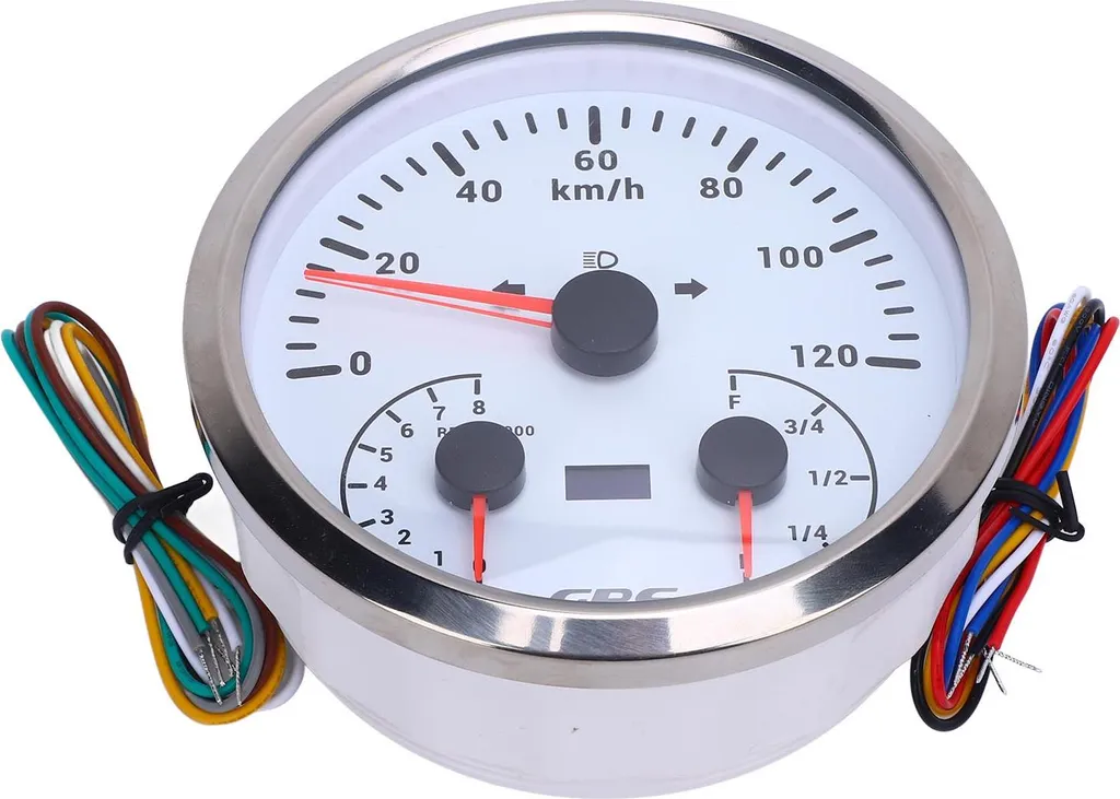 Combiné d'instruments GPS 3 en 1 pour yacht et camping-car 110mm 12V
