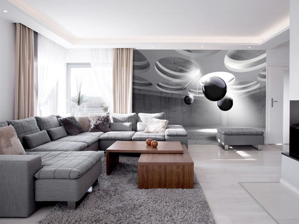 Vlies Fototapete 400x280 cm Tapeten Wandtapete XXL Abstrakt Kugel 3D optisch a-C-0008-a-d