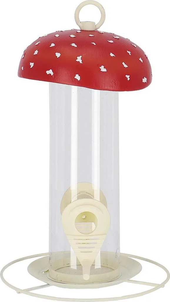 Silo Alimentare Fly Agaric per Uccelli Selvatici | Alta Qualità