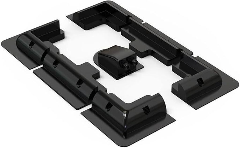 Solarpanel Befestigungsset 7-teilig – Seitenhalter & Eckhalter aus ABS, ohne Bohren, für Wohnmobil, Camping & Caravan