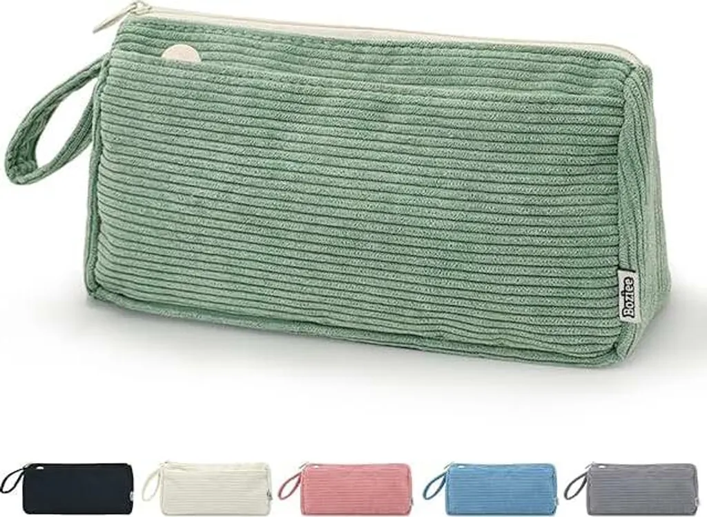 Astuccio Verde per Ragazze Adolescenti | Porta Penne Tessuto Corda