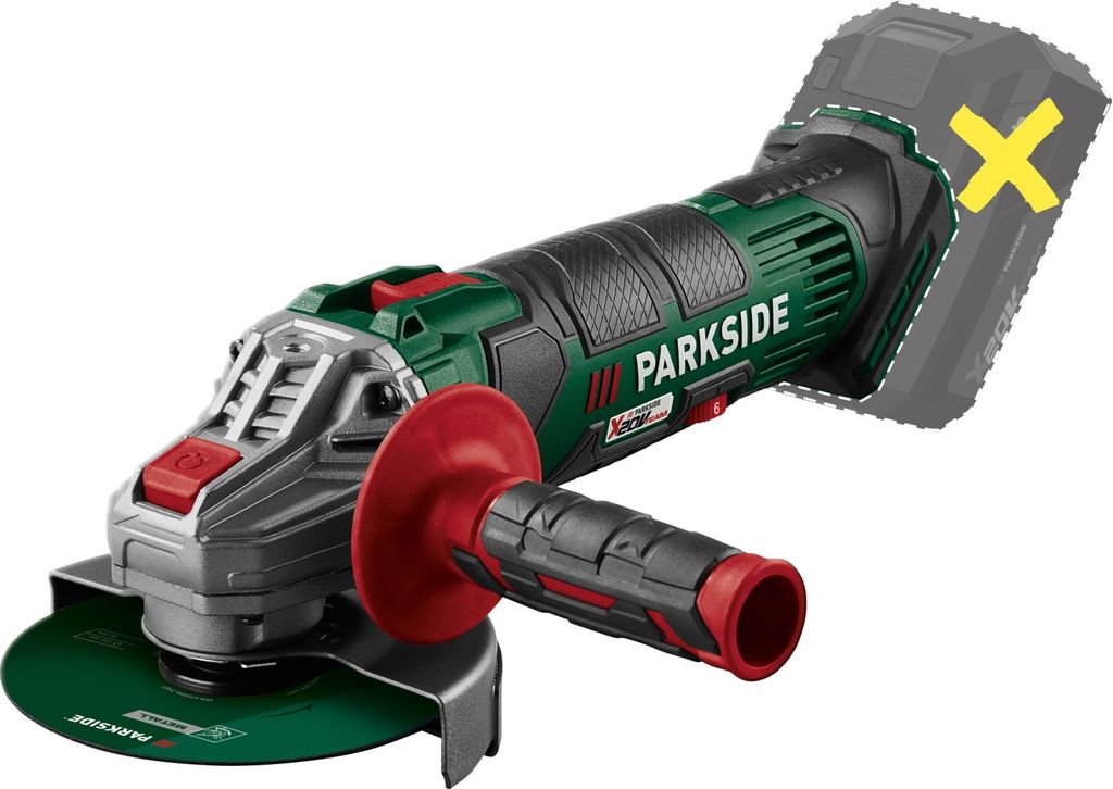 PARKSIDE® 20V Akku-Winkelschleifer »PWSA 20-Li G4«, ohne Produktbild 