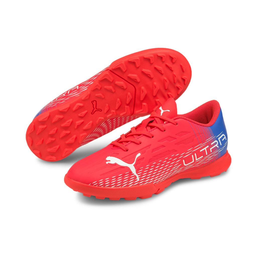 PUMA ULTRA 4.3 TT Kinder Fußballschuhe sunblaze/white/bluemazing 35