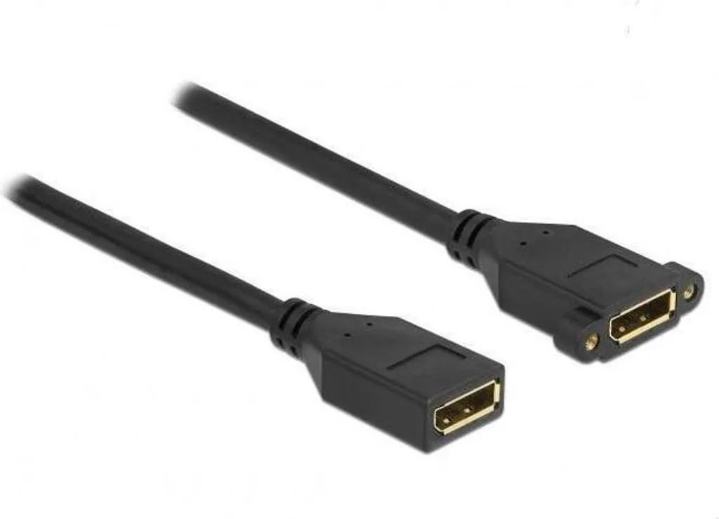 Rallonge DisplayPort 1.2 Femelle Femelle 4K 60Hz Montage Encastrable 30 cm