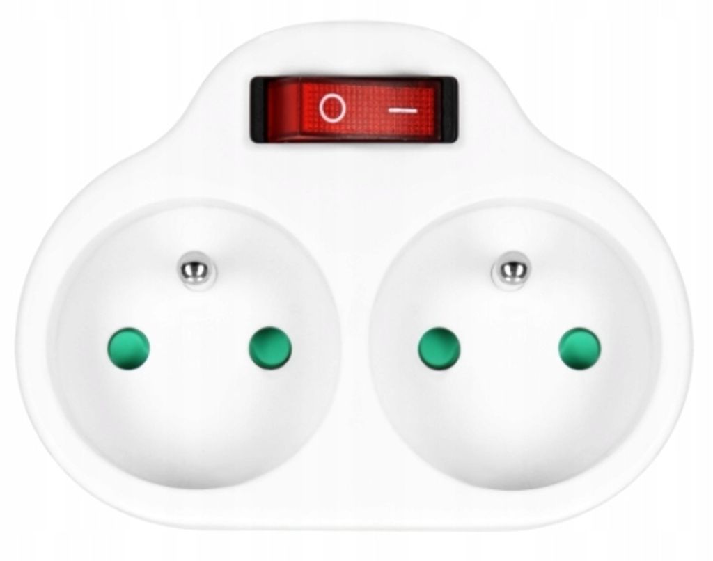 Distributore antifurto elettrico con interruttore 2x2P+Z Immagine del prodotto 