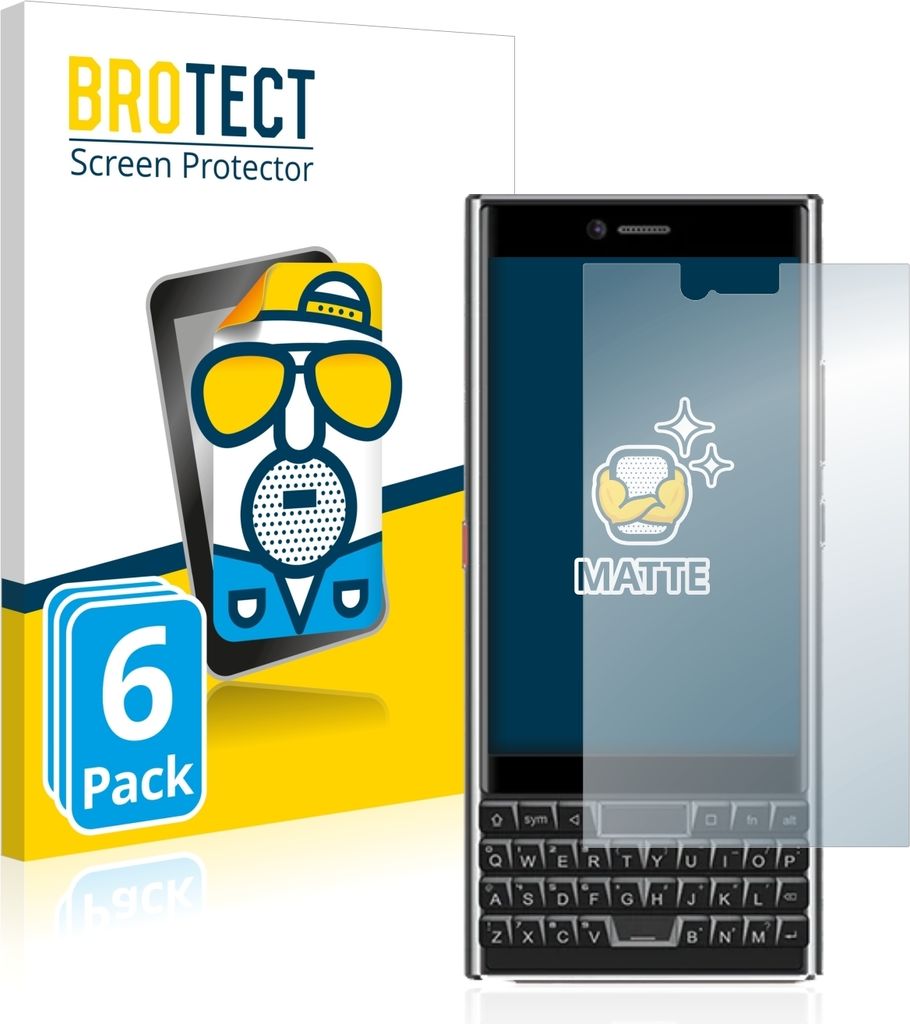 6x BROTECT Schutzfolie für Unihertz Titan Slim Displayschutz Displayschutzfolie Folie Matt Entspiegelungsfolie