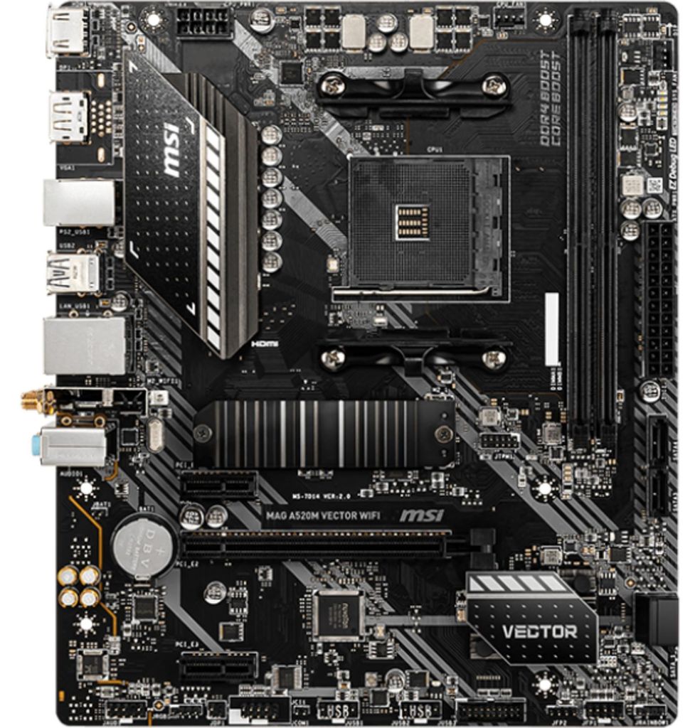 MSI MAG A520M VECTOR WIFI, AMD, Socket AM4, AMD Ryzen 3000 Obrázek produktu 