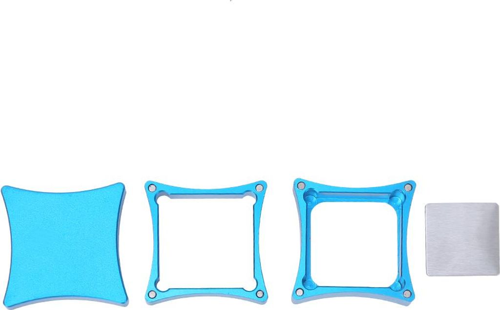 Universal Metal Snooker Pool Billard Cue Tip Tips Table 3 Section Chalk Box Holder Accessoriesblue