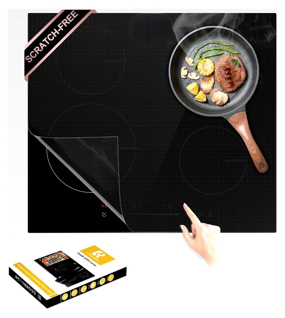 Transluzente Induktionsmatte 61x53 cm, Induktionsschutzmatte, Herdabdeckplatte, Herdabdeckung für Induktionsfelder, Induktionsmatte, Abdeckungen f...