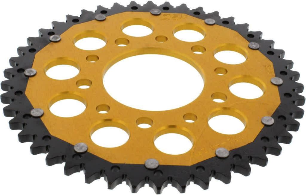 ZF Krone 46 Zähne Teilung 525 schwarz gold dual ZFD-1332-46-GLD