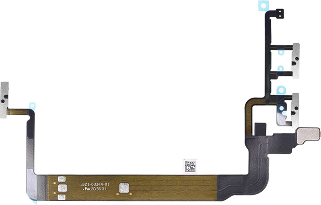 Clappio, Flexkabel für Power-Button, Lautstärke und Lautsprecher für Apple iPhone 13 Pro Max, Schwarz