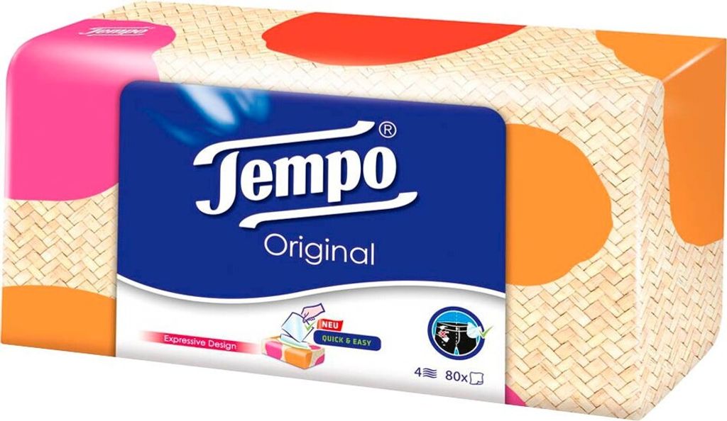 Tempo 98702 Kapesníky 80 kapesníků Obrázek produktu 