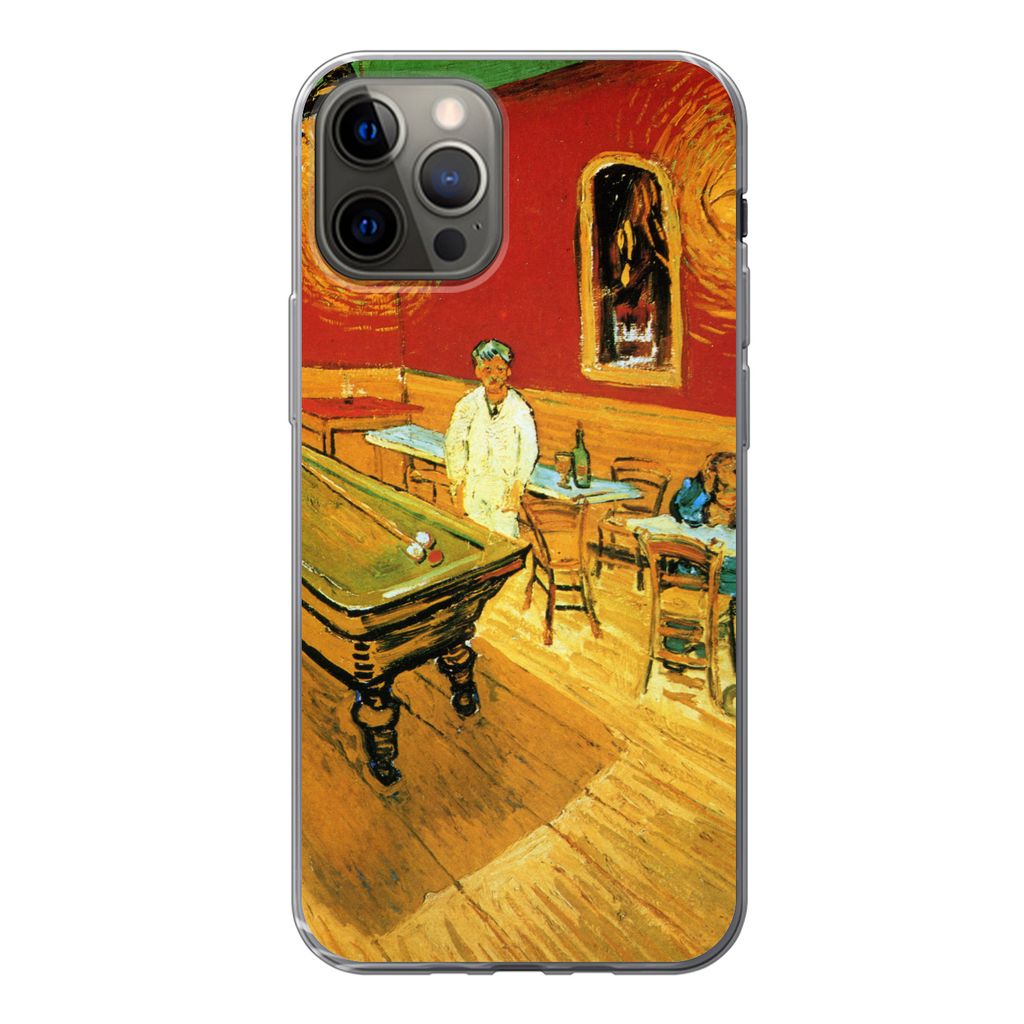 MuchoWow Handyhülle Schutzhülle Hülle für iPhone 13 Pro Das Nachtcafé - Vincent van Gogh Silikon Softcase Handy Hülle - Handy-Tasche