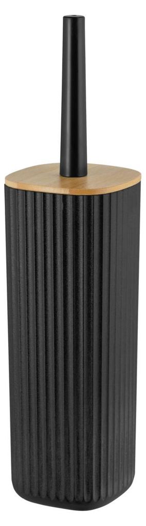 WENKO WC-Garnitur Rotello Schwarz Toilette Reinigung Produktbild 