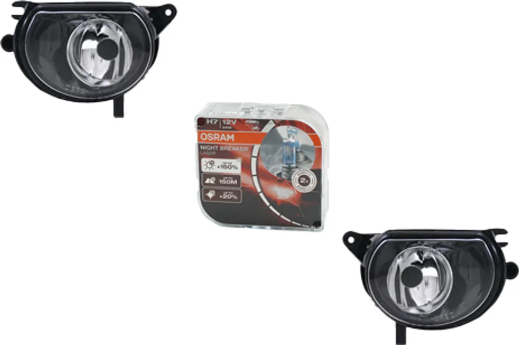 Antibrouillard Audi Q7 Kit Complet Johns Optique et Osram Night Breaker