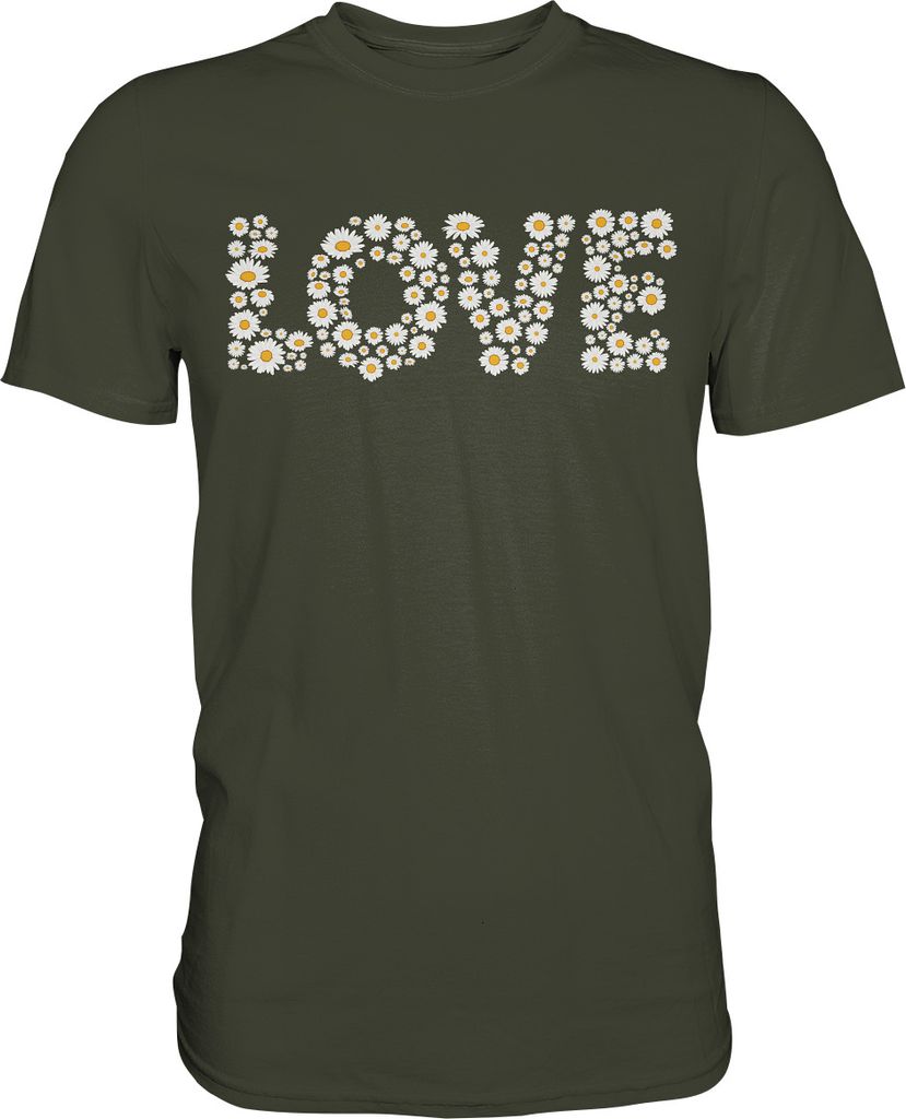 Love Gänseblümchen Shirt Garten Motiv Gärtner – Urban Khaki Produktbild 