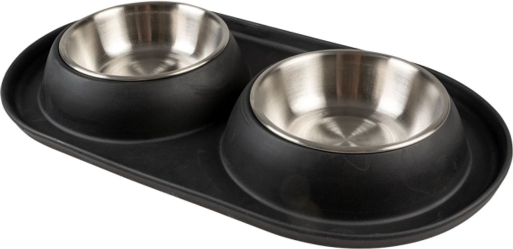 Duvo+ Dinner-Set mit Auslaufschutz Dinner Silikon schwarz