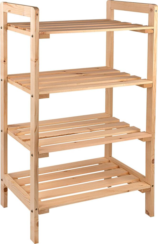 Holzregal Schuhregal Bücherregal Holz Regal Böden Massivholz 917446 Kellerregal Lagerregal Universalregal 45x33x79,5cm Holzregal Aufeinander Stecken Geeignet 10€ Universal Douglasie Natur Fächer günstig kaufen 4031765150231 15023 Stabilo-Fachmarkt.de DEMA