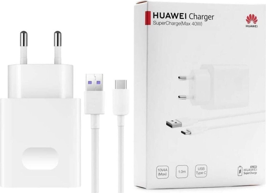 Original Huawei Schnellladegerät 40W Ladekabel Datenkabel Produktbild 