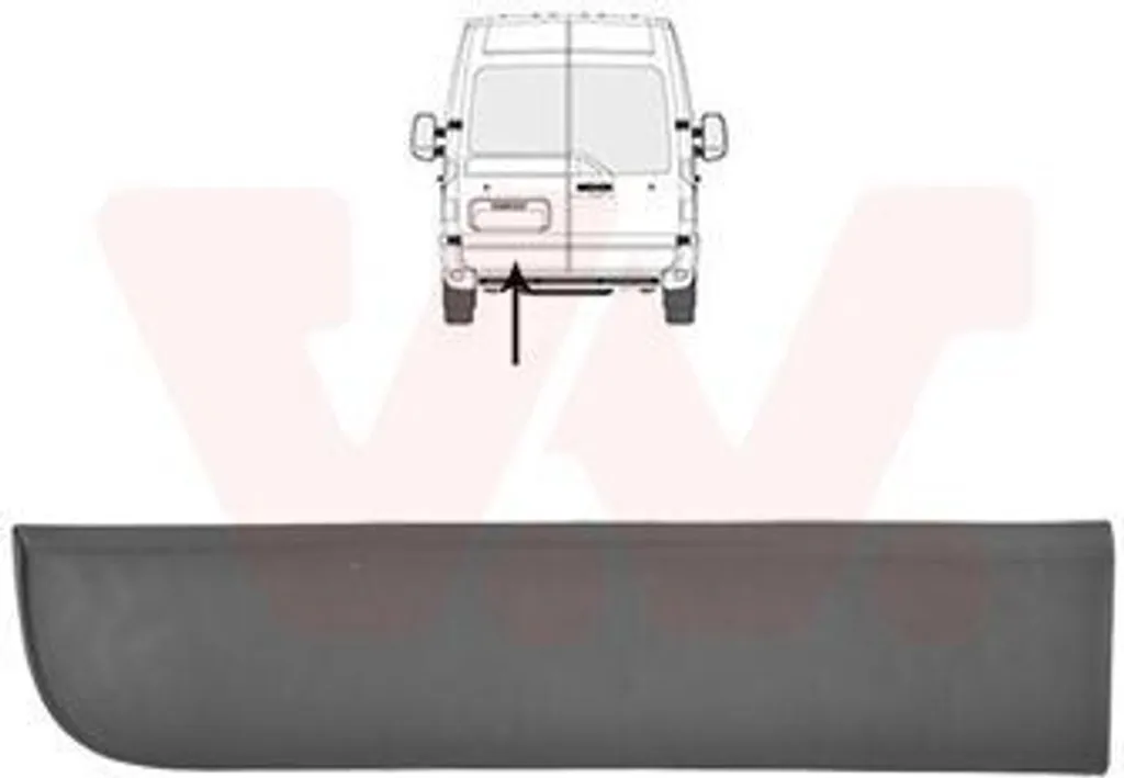 Baguette de porte arrière gauche VAN WEZEL 3799431 pour OPEL Movano B