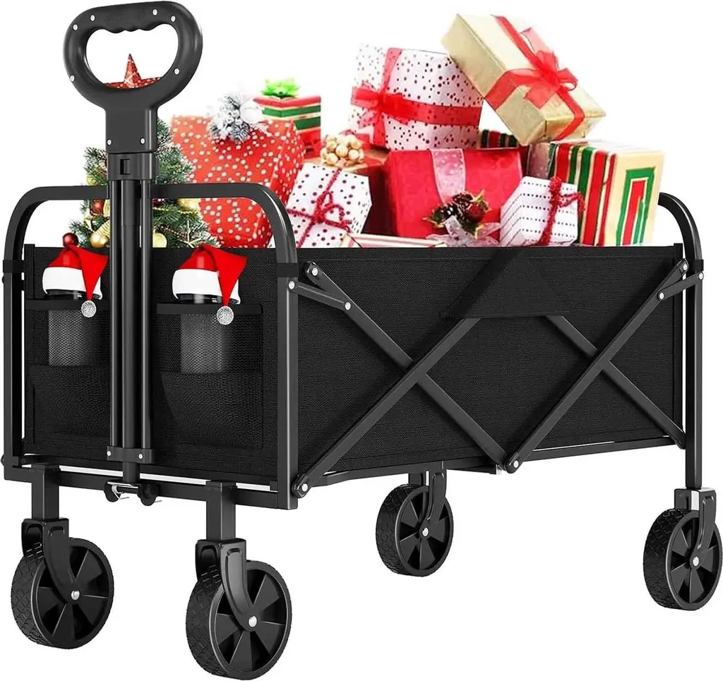 Chariot de plage pliable et léger 50L - Idéal camping et sorties été