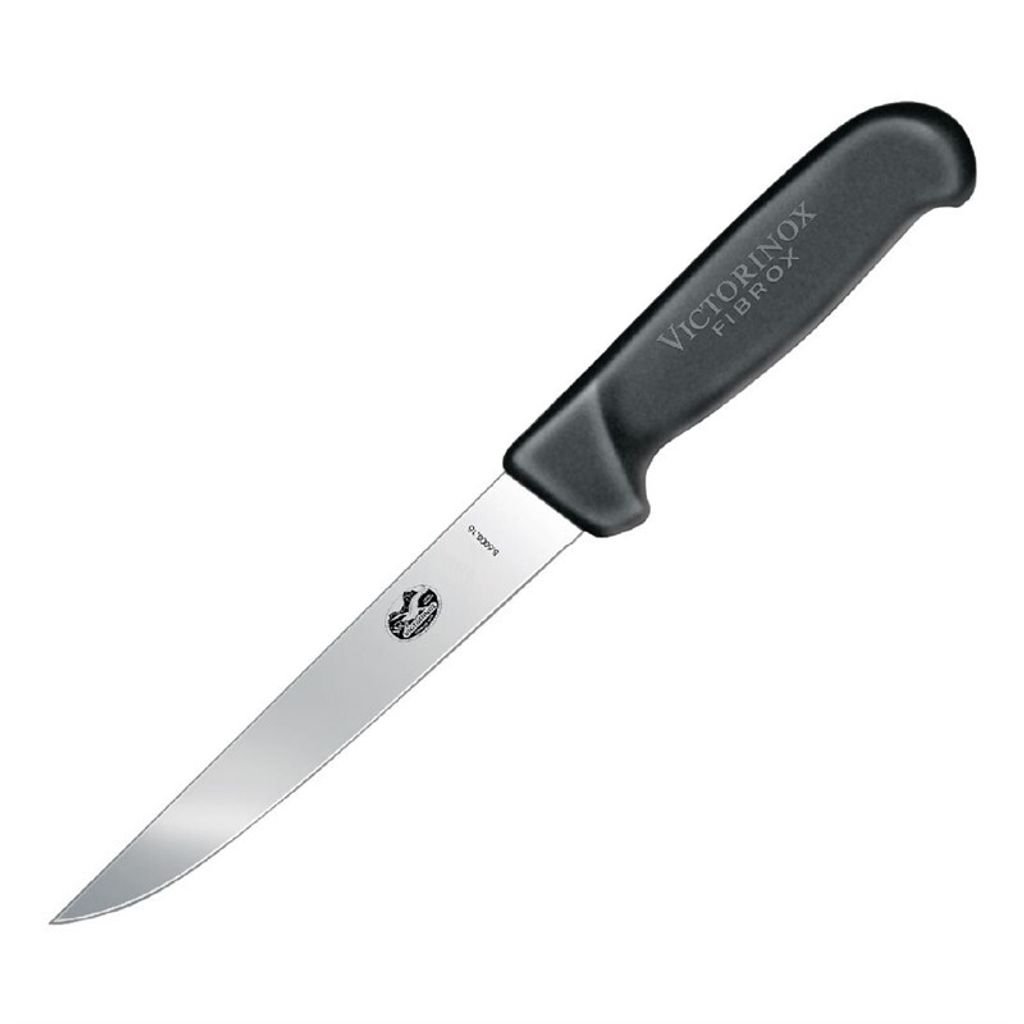 VICTORINOX Ausbeinmesser Fibrox silber, schwarz, Klinge: 12,0 cm