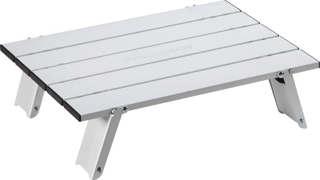 GRAND CANYON TUCKET TABLE MICRO / Kleiner Camping Tisch aus Aluminium / stabil und leicht/ nur 700g/ max. 30Kg/ klappbar/ sehr kleines Packmaß / ...