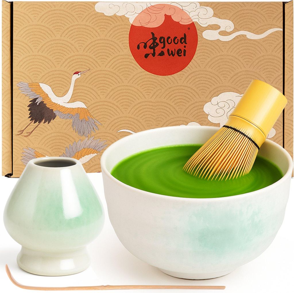 Set Matcha "Shiro" con ciotola, frustino e supporto – set Immagine del prodotto 