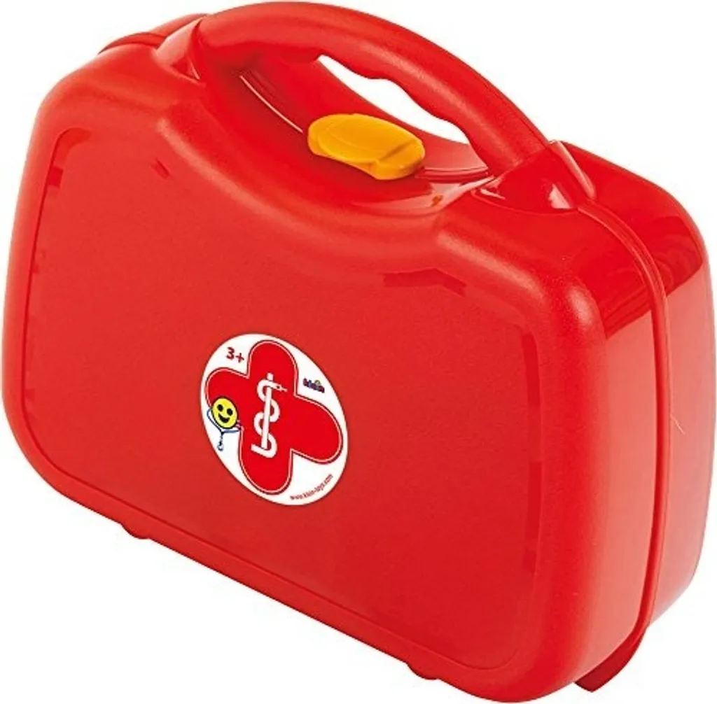 Mallette médicale enfant rouge et grise 12 pièces avec stéthoscope pro - 10