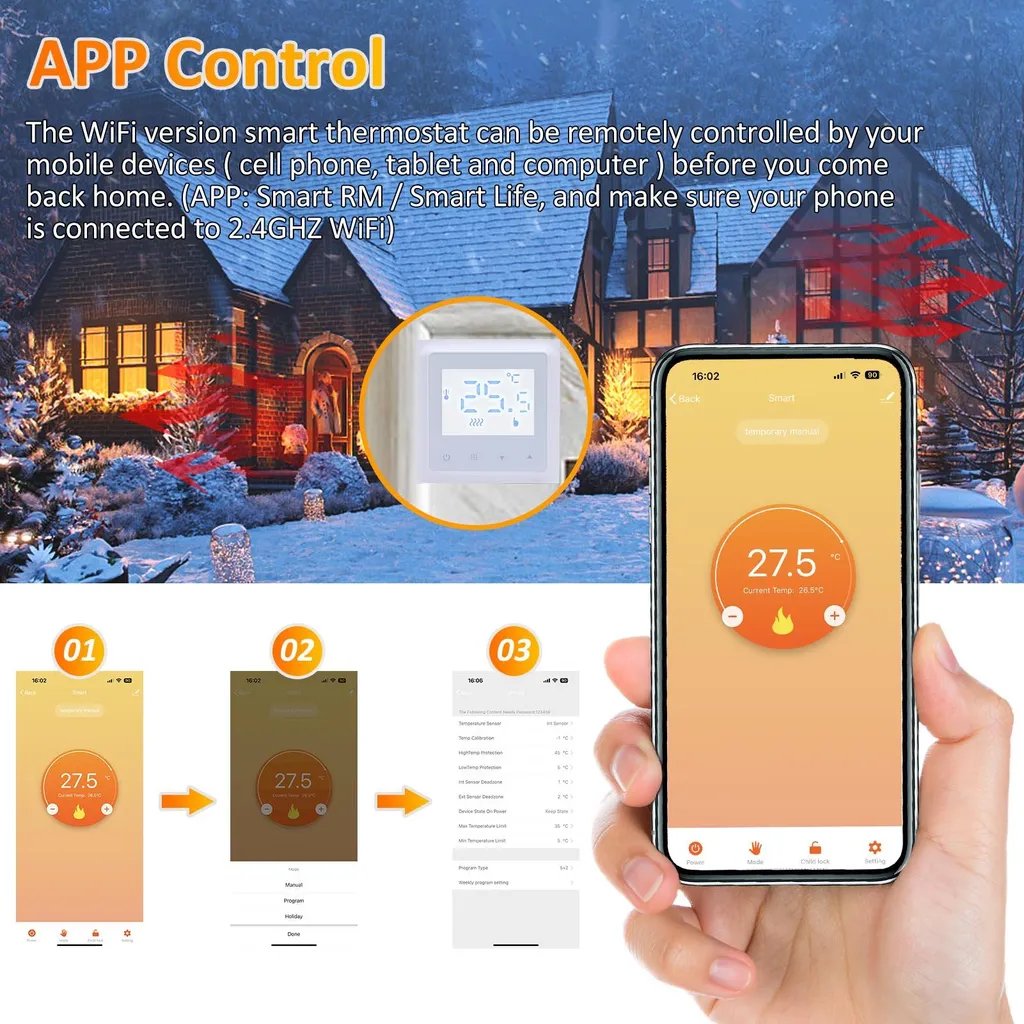 Thermostat programmable WiFi pour optimiser le chauffage de votre maison