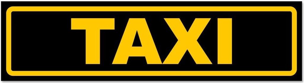 Kiwistar - Autoaufkleber - Gelb - Schwarz - 30 x 8 cm - Ta x i - Hinweis Aufkleber Sticker für Auto, Kfz, Fahrrad, PKW, LKW