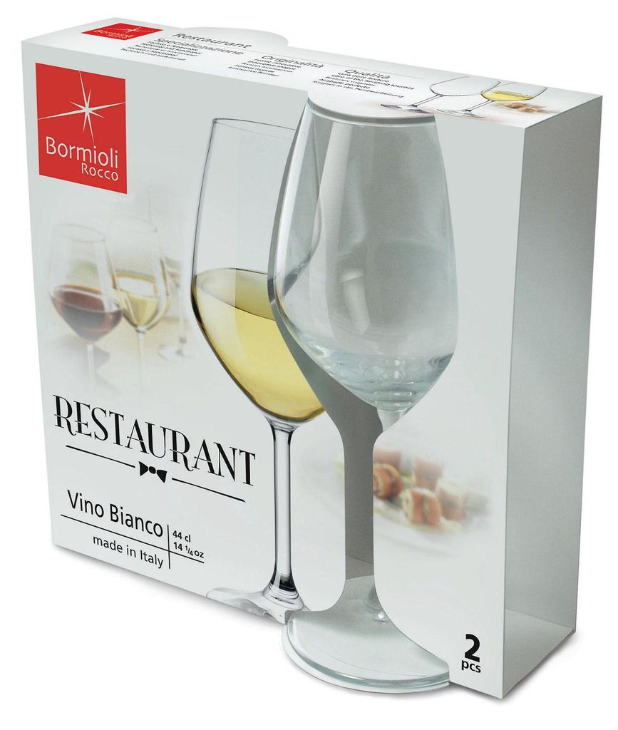 Bormioli Weißweinglas Restaurant Set 2 Stück transparent Glas