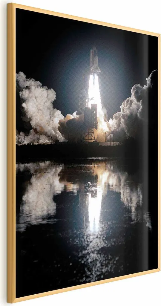 Poster Successo 60x90 cm Cornice Dorata Sottile per Ufficio Premium