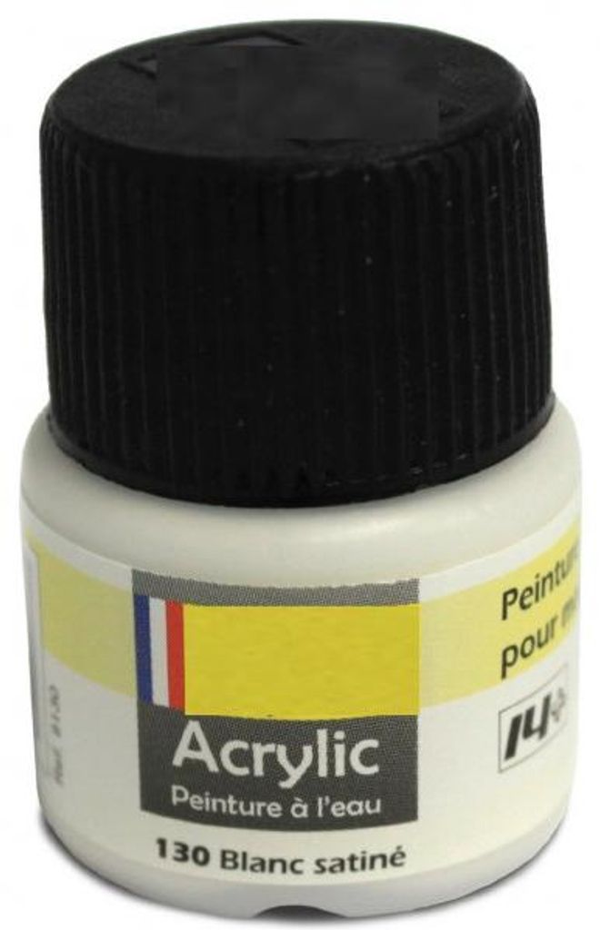 Heller 9130 - Peinture Acrylic 130 blanc satine, 12ml - Neu
