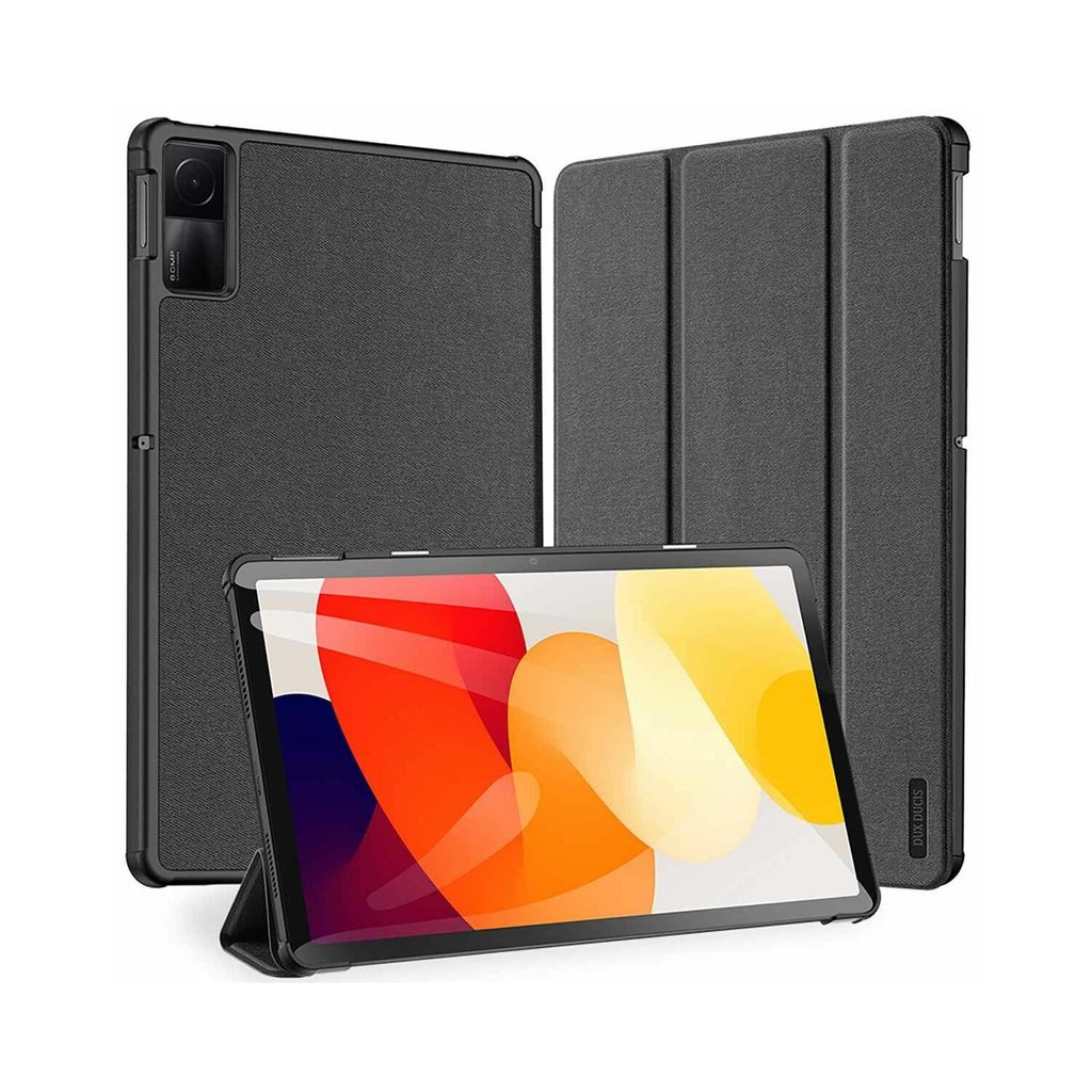 Dux Ducis - Hlle kompatibel mit Realme Pad 2 (2023) - Kunstleder TPU Tablet Case Schutzhlle - Schwarz