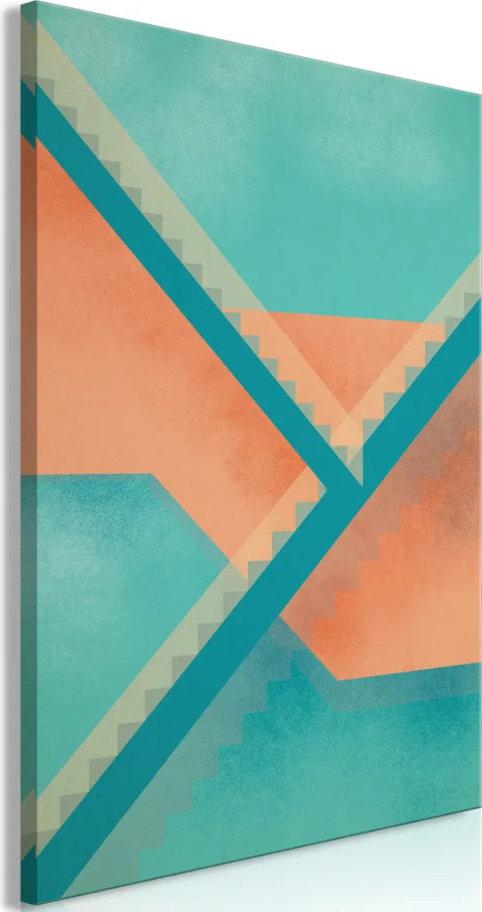 Quadro su Tela Astratto d-A-0117-b-a | Composizione Scale 60x90