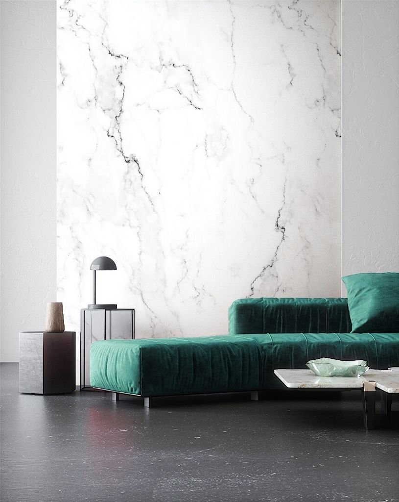 NEWROOM Tapete Weiß Vliestapete Marmor - Wandbild Modern Grau Schwarz Stein Muster Tapete