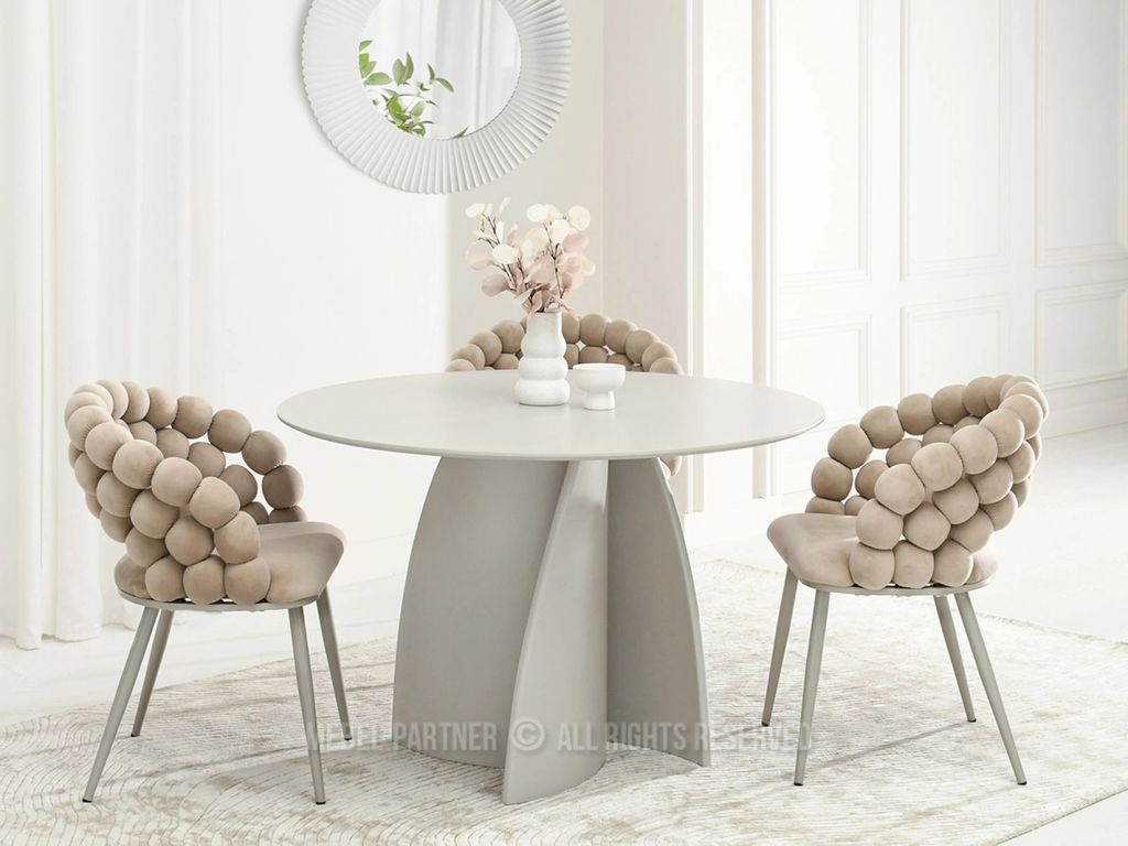 Runder Esstisch MURK - grau