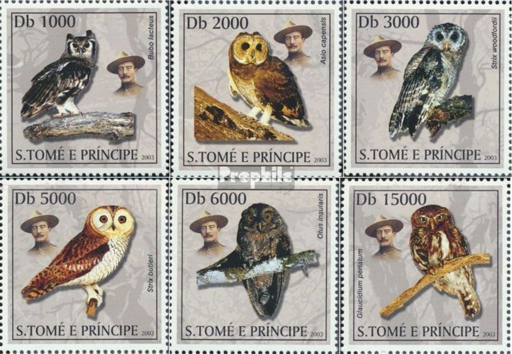 Briefmarken Sao Tome e Principe 2003 Mi 2019-2024 Produktbild 