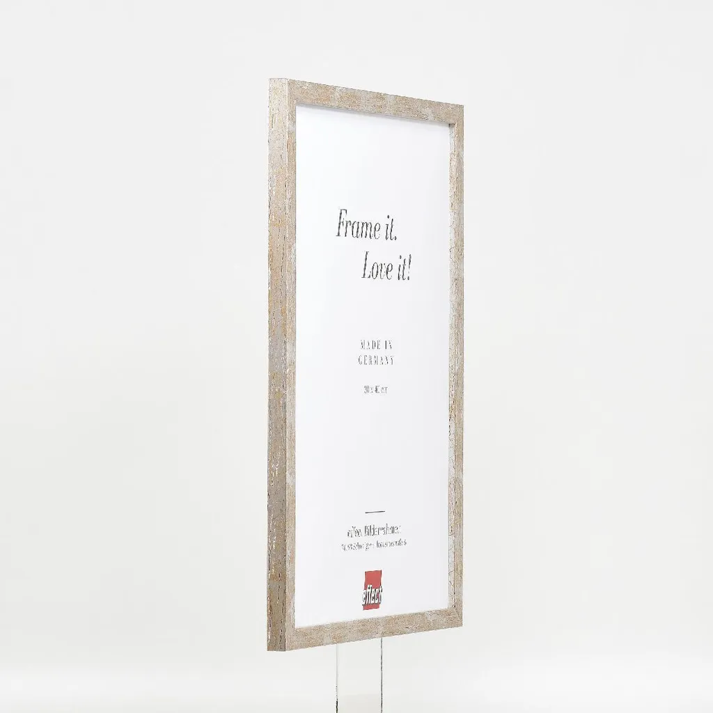 Cornice Professionale 28x35 Legno Argento Antico - Vetro Museo UV - 7