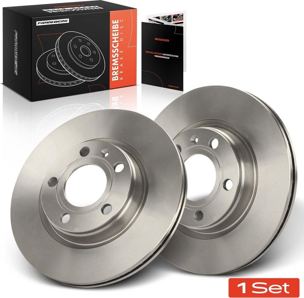 Frankberg 2x Bremsscheiben Vorderachse für VW Passat Variant Audi A4 Avant Cabriolet A8 Seat Exeo ST