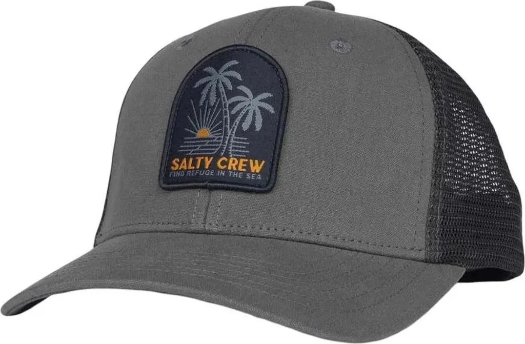 Salty Crew Palmdale Retro Trucker Cap - Grigio Charcoal Youth