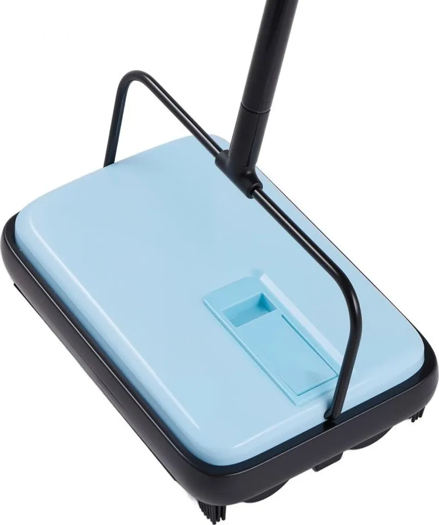 Spazzatrice per Tappeti Blu Manuale - Pulizia Pavimenti Efficiente