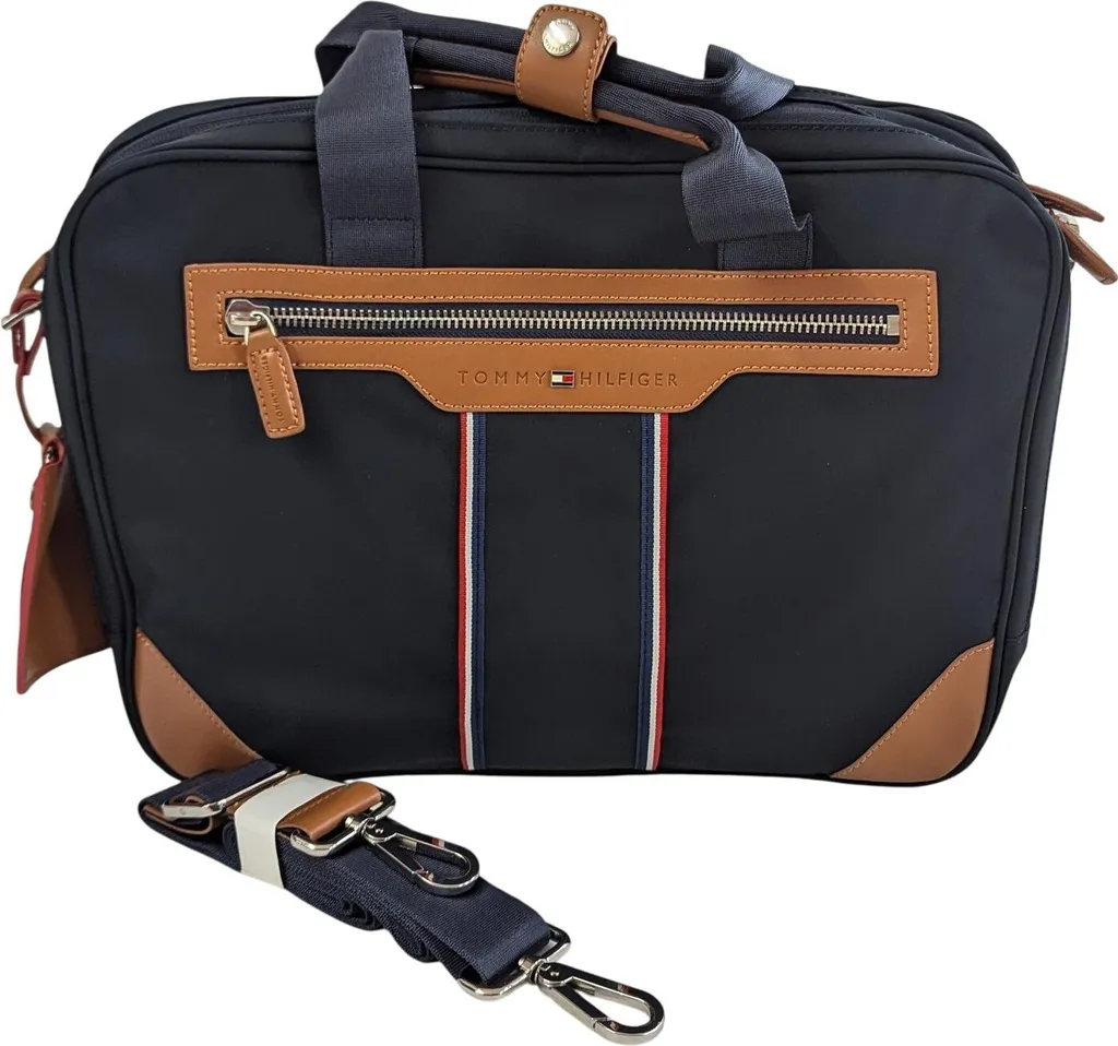 Tommy Hilfiger Boston Cartella Porta PC 2 Scomparti Nero | Shop Online