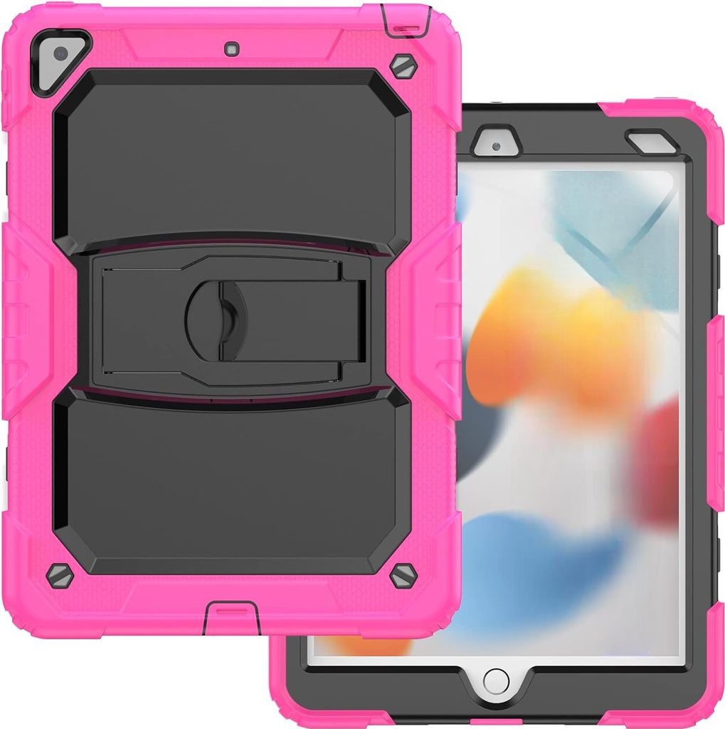 Tasche für iPad Mini 5/4 7.9" mit Ständer und Schultergurt Pink