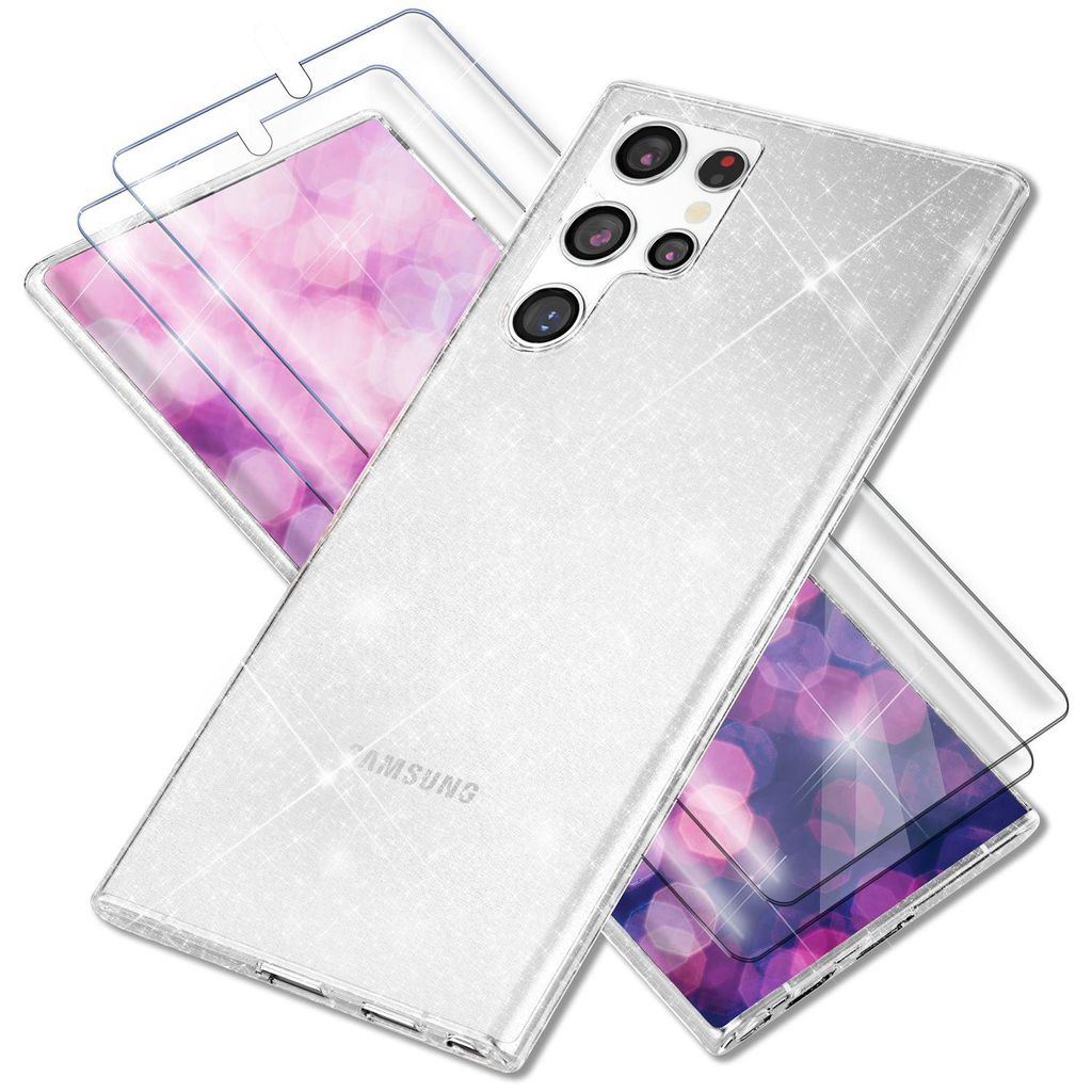 Housse pailletée pour Samsung Galaxy S23 Ultra, 2x Image du produit 