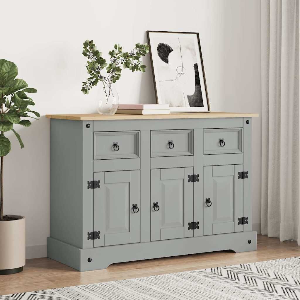 vidaXL Kredens Corona 112x43x78 cm lite drewno sosna Zdjęcie produktu 